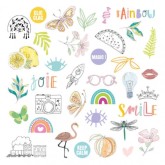 Die cuts calque Rainbow